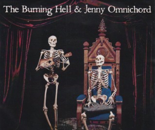 The Burning Hell / Jenny Omnichord , "The Burning Hell & Jenny Omnichord Double 7"" Album Cover (medium)
